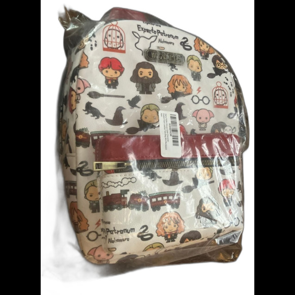 Harry Potter Chibi Mini Backpack BioWorld Zip Adjustable Straps Hogwarts Express - Picture 5 of 5